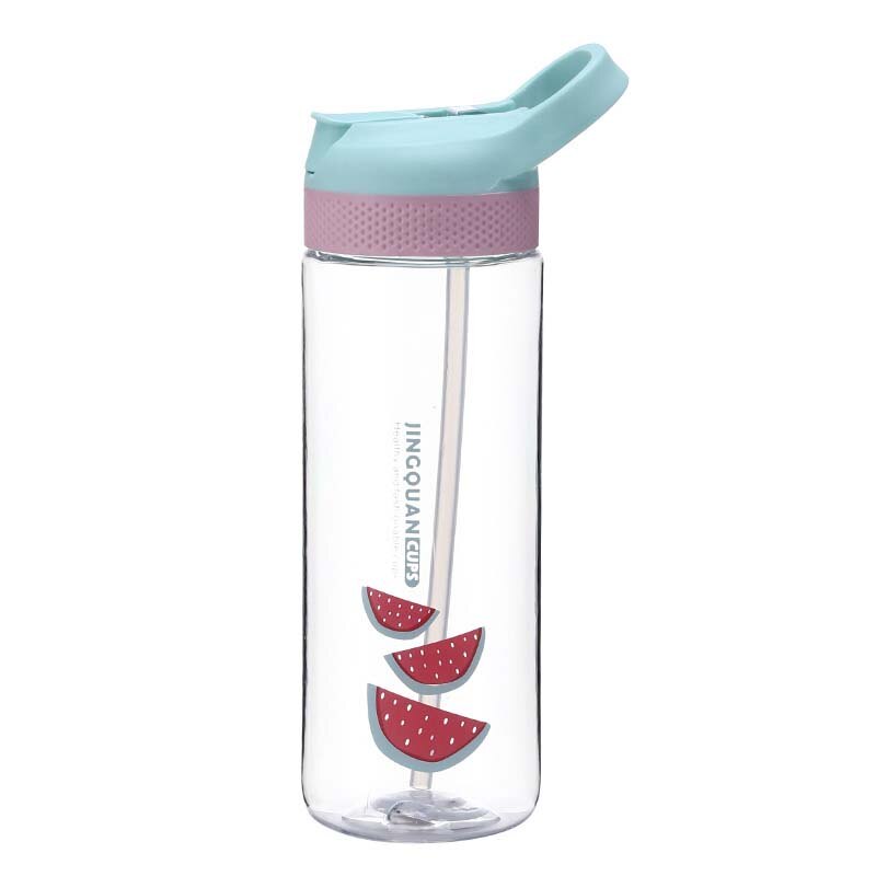 520ML Baby Kid Lovely Zoo Cartoon Animal Drink Cup Water Bottle Non-toxic BPA-Free Drinking Cups For Kids Children School Cups: green