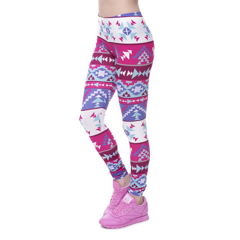 3D Digitale Aztec Print Vrouwen Broek 3d Printing Gym Leggings Running Workout Fitness Joggingbroek Sport Broek Voor Training