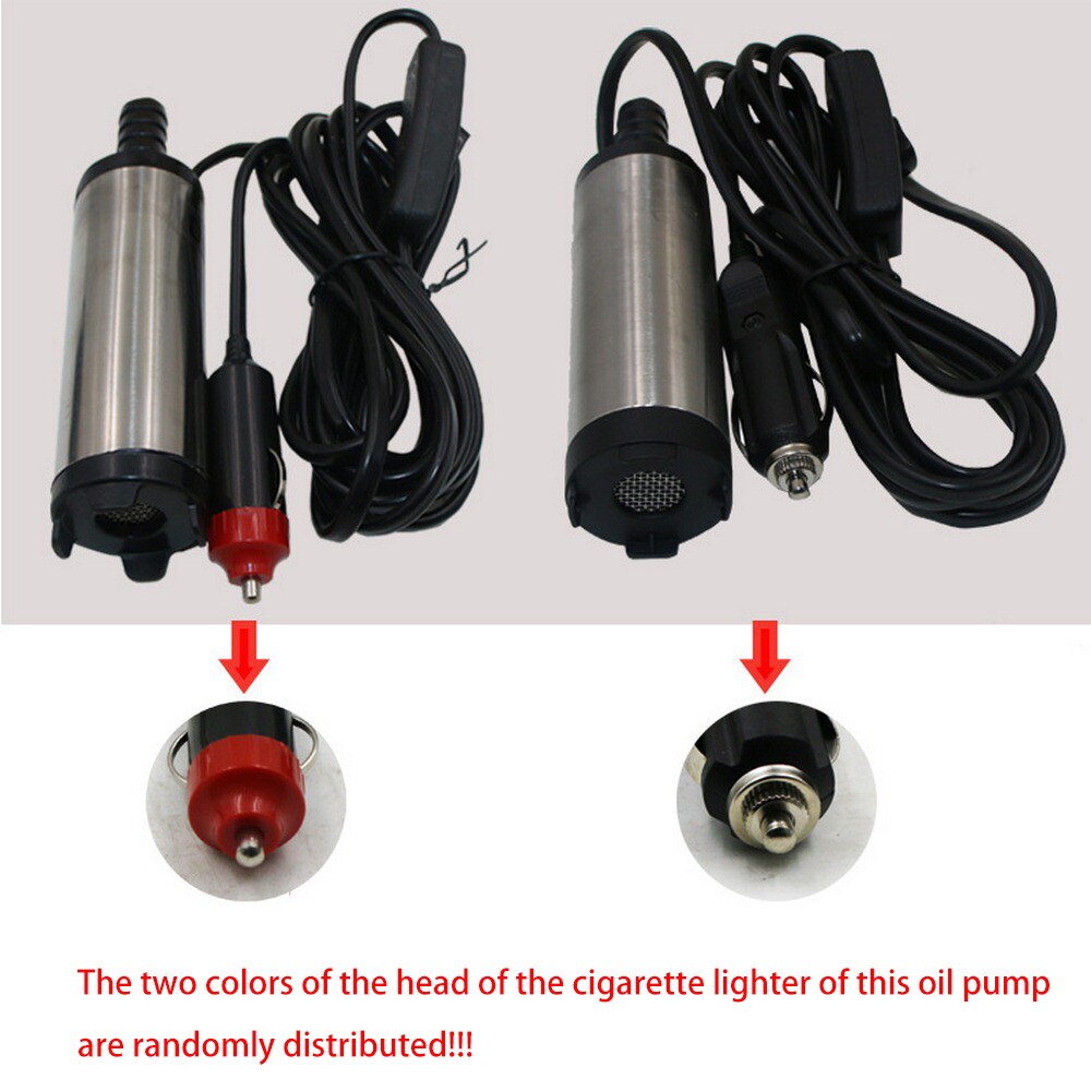Electric Oil Pump12V 24V Oil/crude Auto Car Boat Motor Oil Fluid Sump Submersible Pump Exchange Transfer Pump Suction Tubes