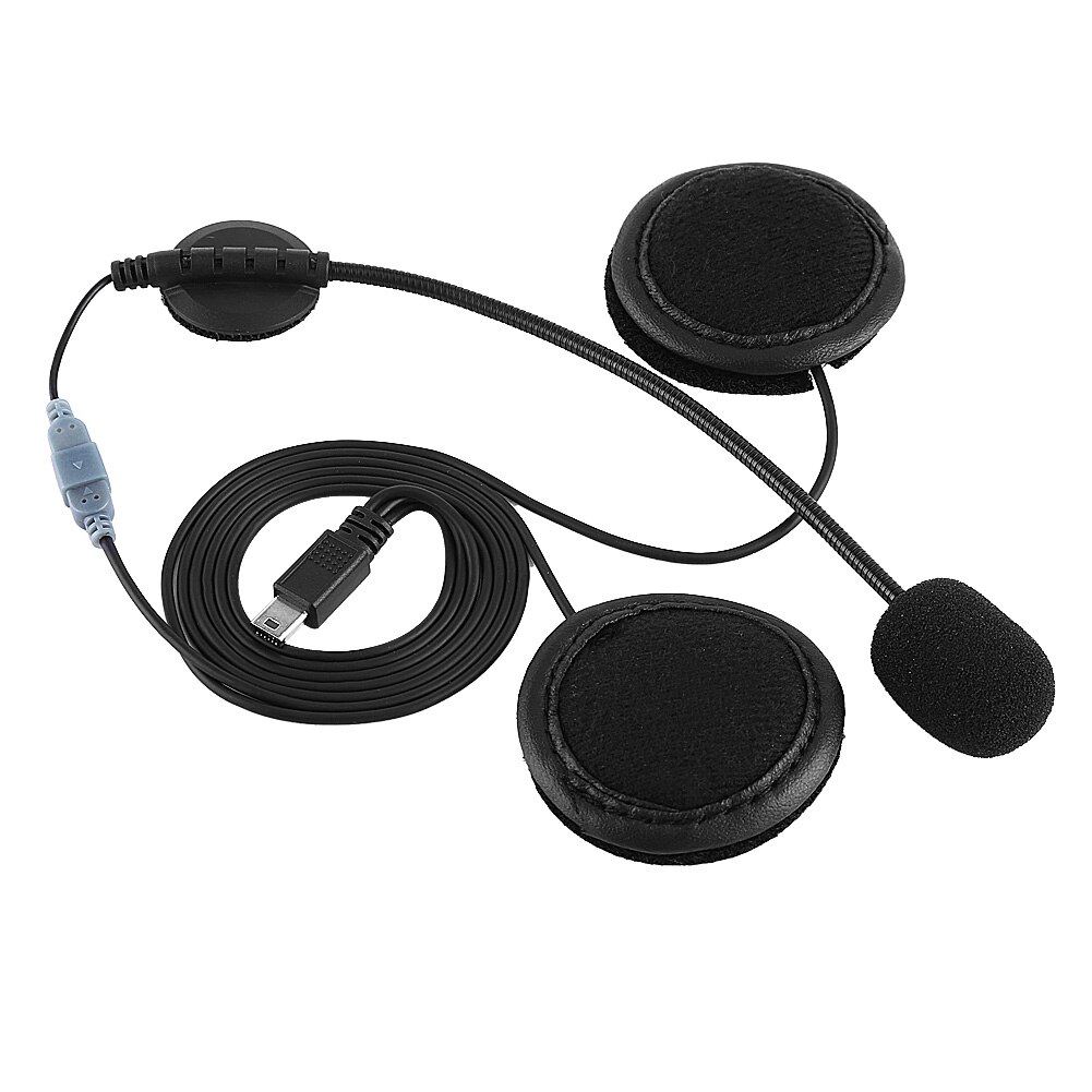 Tillbehör bluetooth headset hörlursmikrofon för  v8 motorcykelhjälm intercom brusreducerande mikrofon