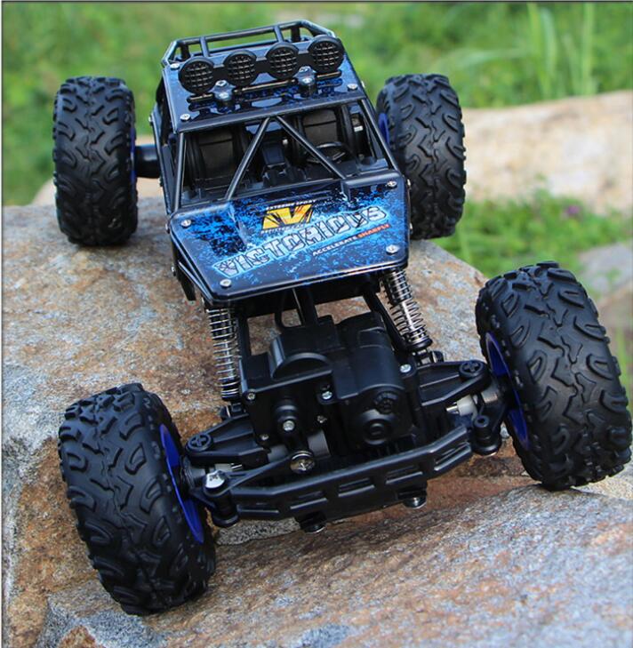 1:12 1:16 4WD RC Autos 2,4G Fernbedienung Modell Buggy High speed Off-Road Fahrzeug klettern Lkw Spielzeug jeeps für Jungen Kinder: 28cm blue