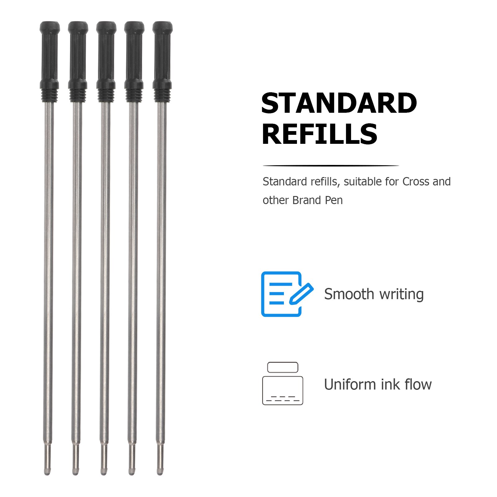 20Pcs Ballpoint Pen Refills for Cross Pens Fine Point Pen Refill - Blue Ink