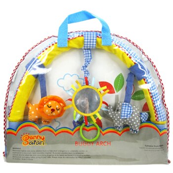 1 stücke Baby Hängen Baby Zebra Blau Elefant Und rosa Häschen Musik Spielzeug Bett & Kinderwagen Spielzeug Babyrassel: Löwe mit Kasten