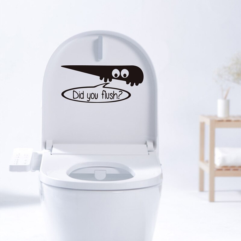 Grappig Engels Zin Heb Je Flush Toilet Sticker Kids Spoelen Herinnering Badkamer Decor #586