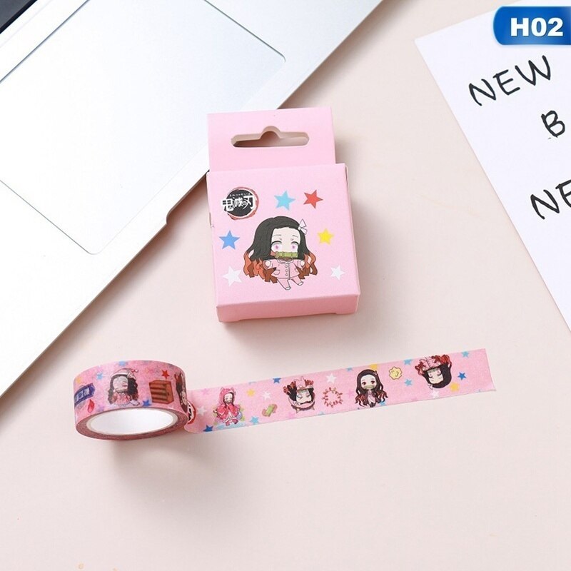 2 pieces/set of cartoon tape paper label sticker decorative Diy scrapbook masking office school supplies: 2