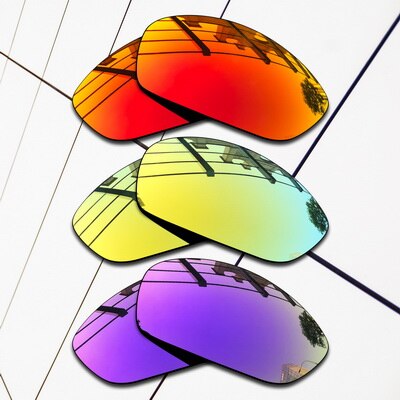 E.O.S Polarized Replacement Lenses for Oakley Juliet Sunglasses - Varieties Colors: Fire-24k Gold-Violet