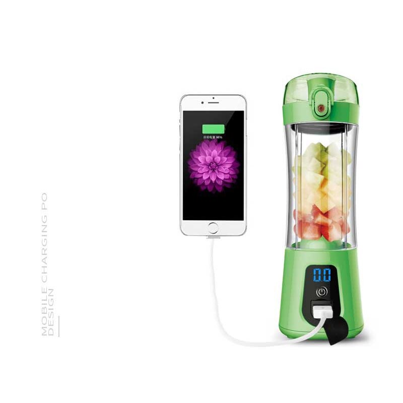 380ml 4 blade draagbare blender juicer machine mixer elektrische mini usb voedsel processor juicer smoothie blender cup maker sap