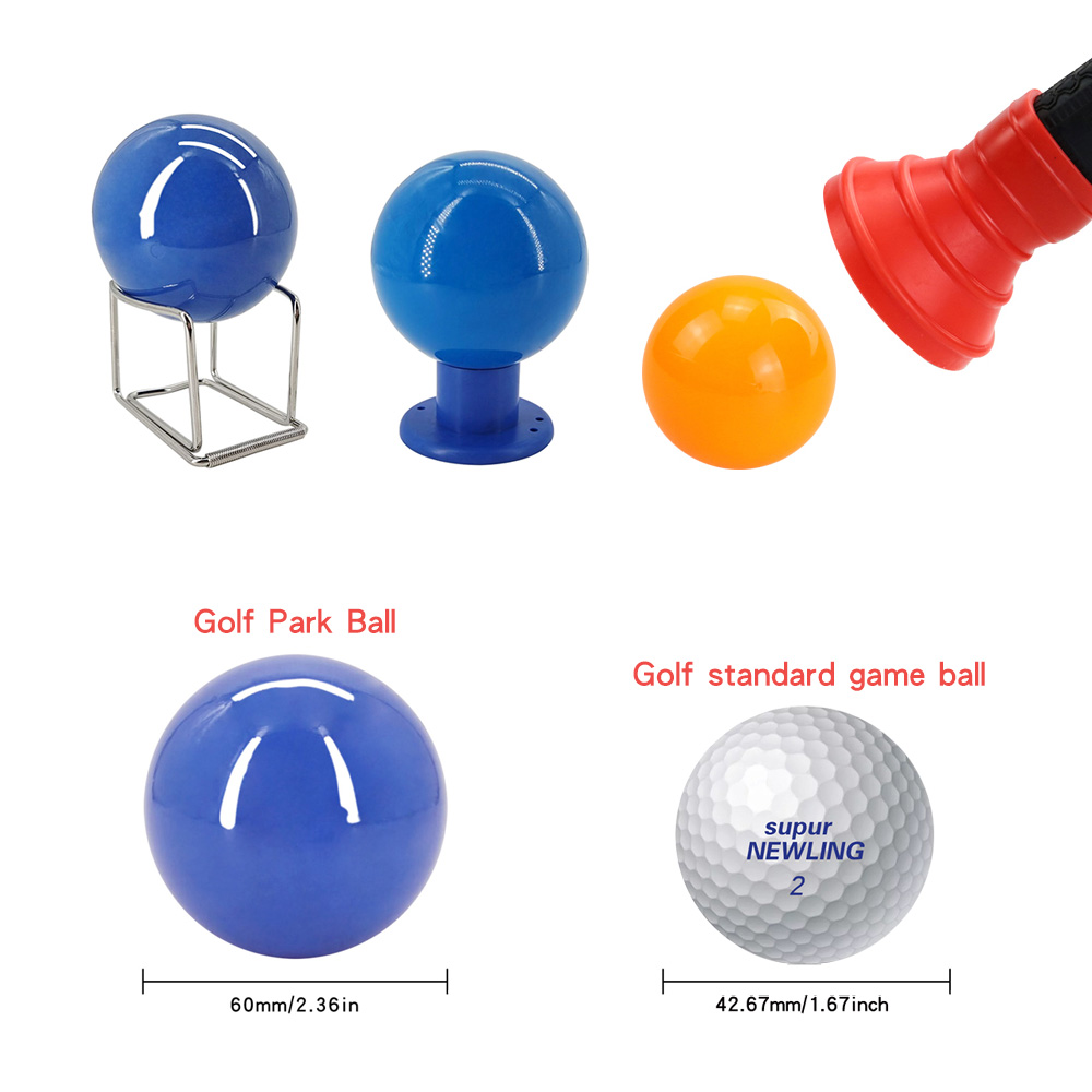 Piłki golfowe w nowym stylu, kolorowe piłki golfowe w jednolitym kolorze, średnica 6cm/2,36 cala, wielokolorowy, opcjonalny Park, klips do gry w golfa