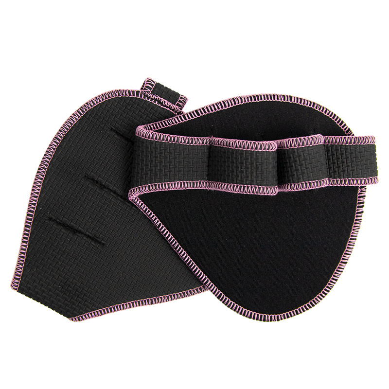 2 pz/1 paia guanti da allenamento per sollevamento pesi per uomo donna fitness sport body building ginnastica palestra mano polso palmo protezione: Grigio scuro