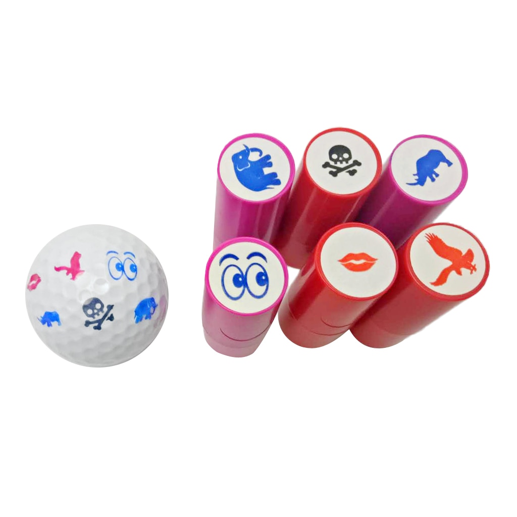 ABS Plastic 5.3cm Unique Golf Ball Stamp Stamper Skull Shape Marker Seal Impression
