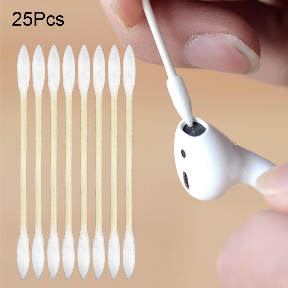 Funda protectora de fibra de carbono a prueba de polvo para AirPods 1/2, auricular Bluetooth: Cotton Bud