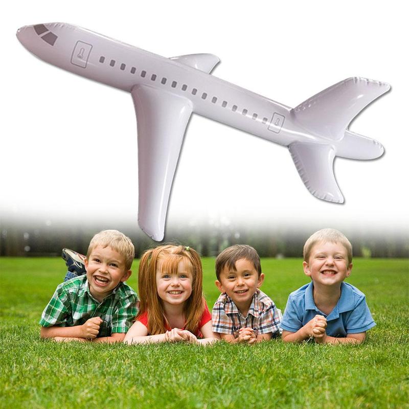 40/80/120 Inch PVC Inflatable Aircraft Airplane Flexible Durable Launch Airplane Toy Model Throwing Outdoor Children Hand G5T3