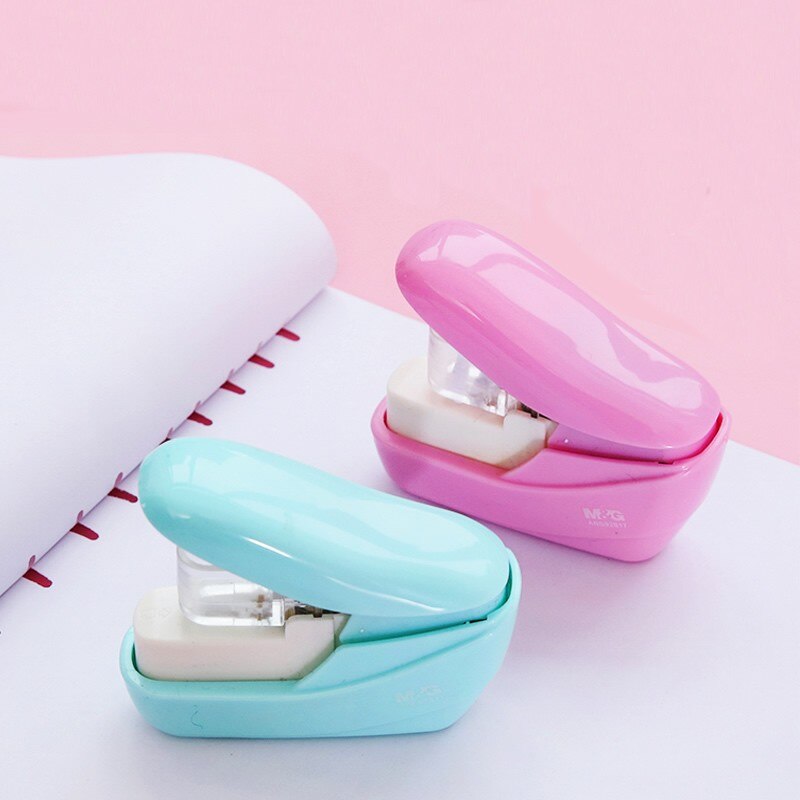 Máquina grapadora sin clavos ni grapas Mini grapadora sin grapas para libros sin grapas grapadora de papel sin grapas