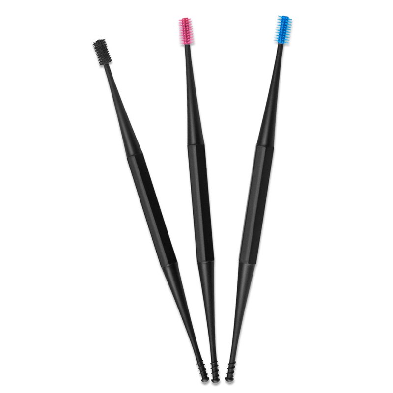 Cure-oreille en Silicone, Double tête, outil de nettoyage, dissolvant de cire d&#39;oreille, cuillère, nettoyage des oreilles, soins de santé