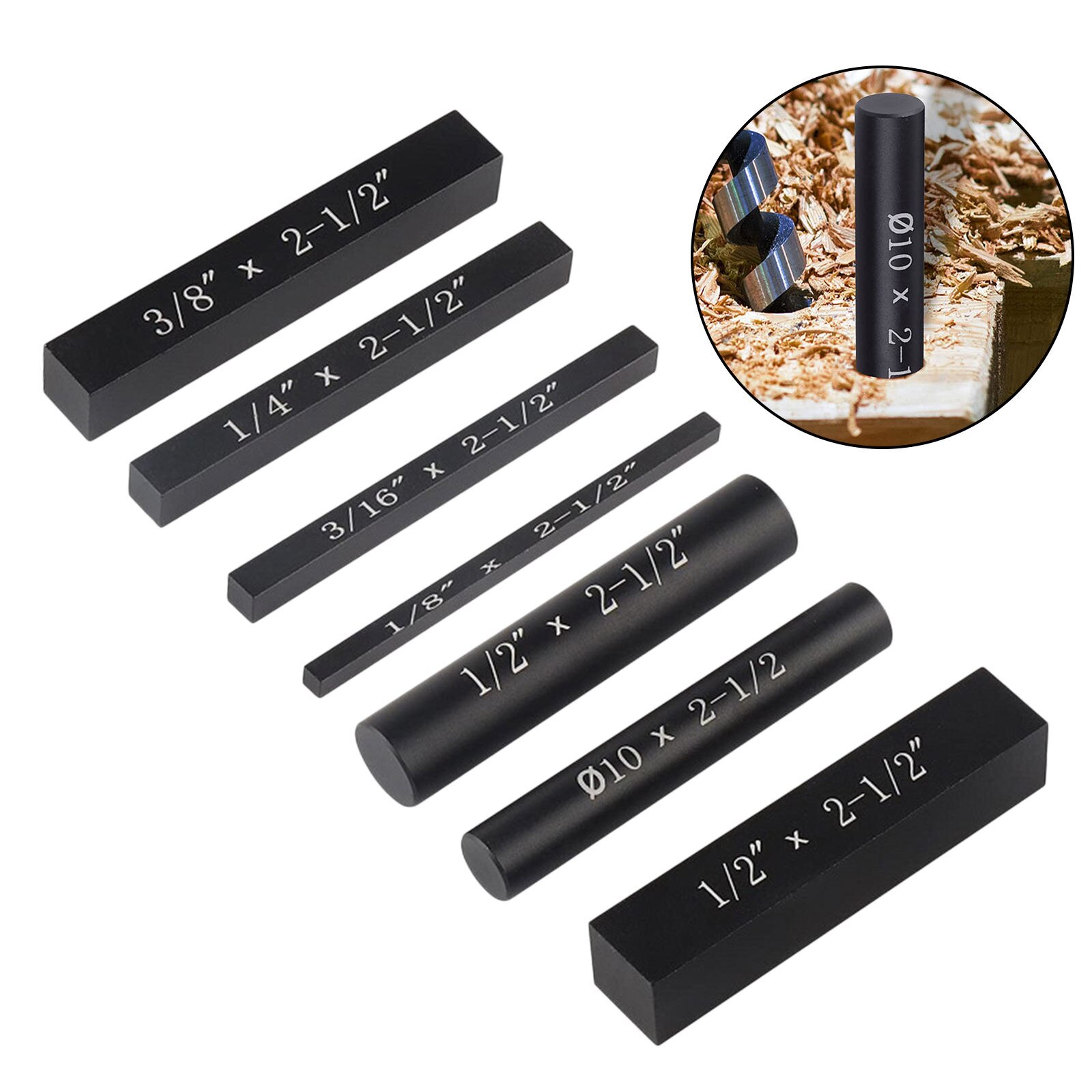 7Pcs Metric Setup Blocks Engraved Size Markings Height Gauge Set Bar Gauge Setup Blocks for Table Saw Profile Saw