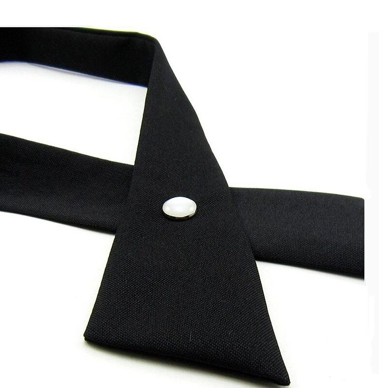 Nœud papillon croisé réglable pour hommes et femmes, solide, décontracté, col en métal, robe formelle de mariage