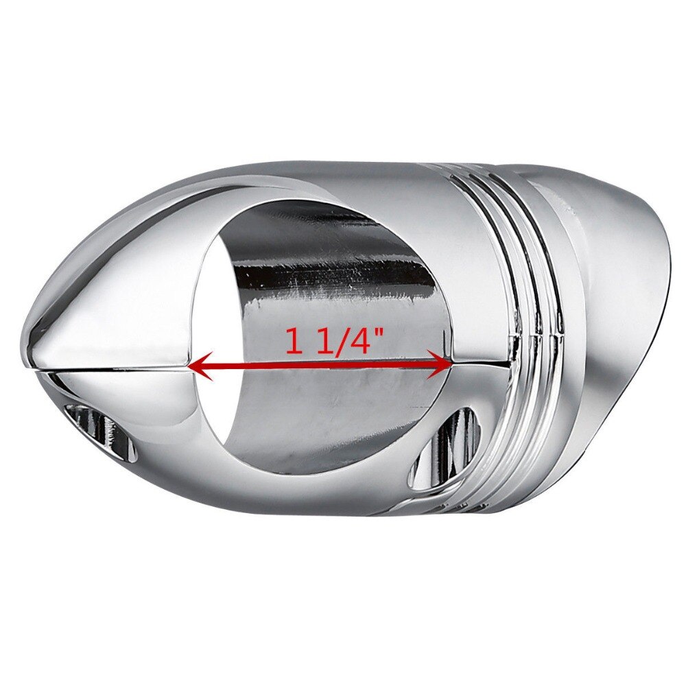 Thermomètre universel chromé pour guidon de moto, 1 1/4 "1.25", jauge de température