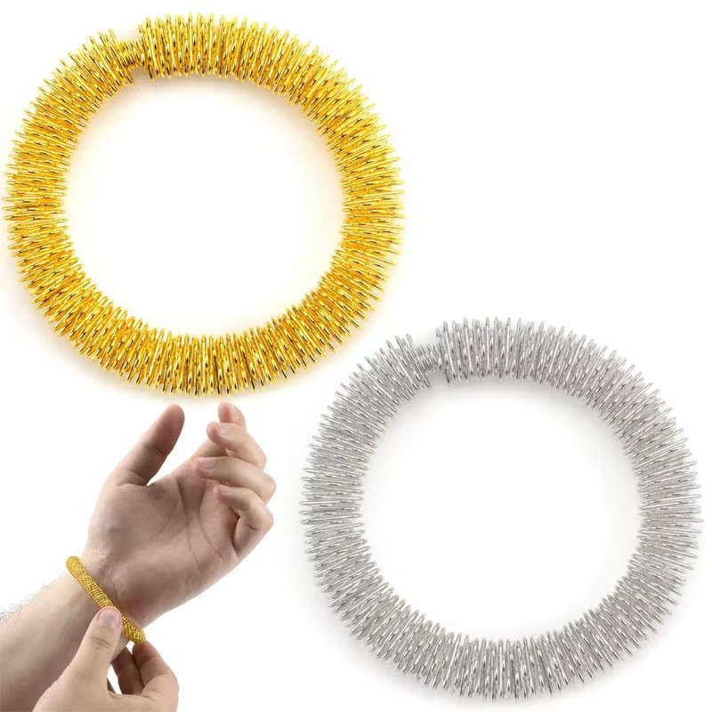 12/6PCS Fidget Zintuiglijke Hand Pols Massage Ring Armbanden Ontspannende Tool voor Acupressuur Therapie Stress Reducer voor volwassenen Kinderen
