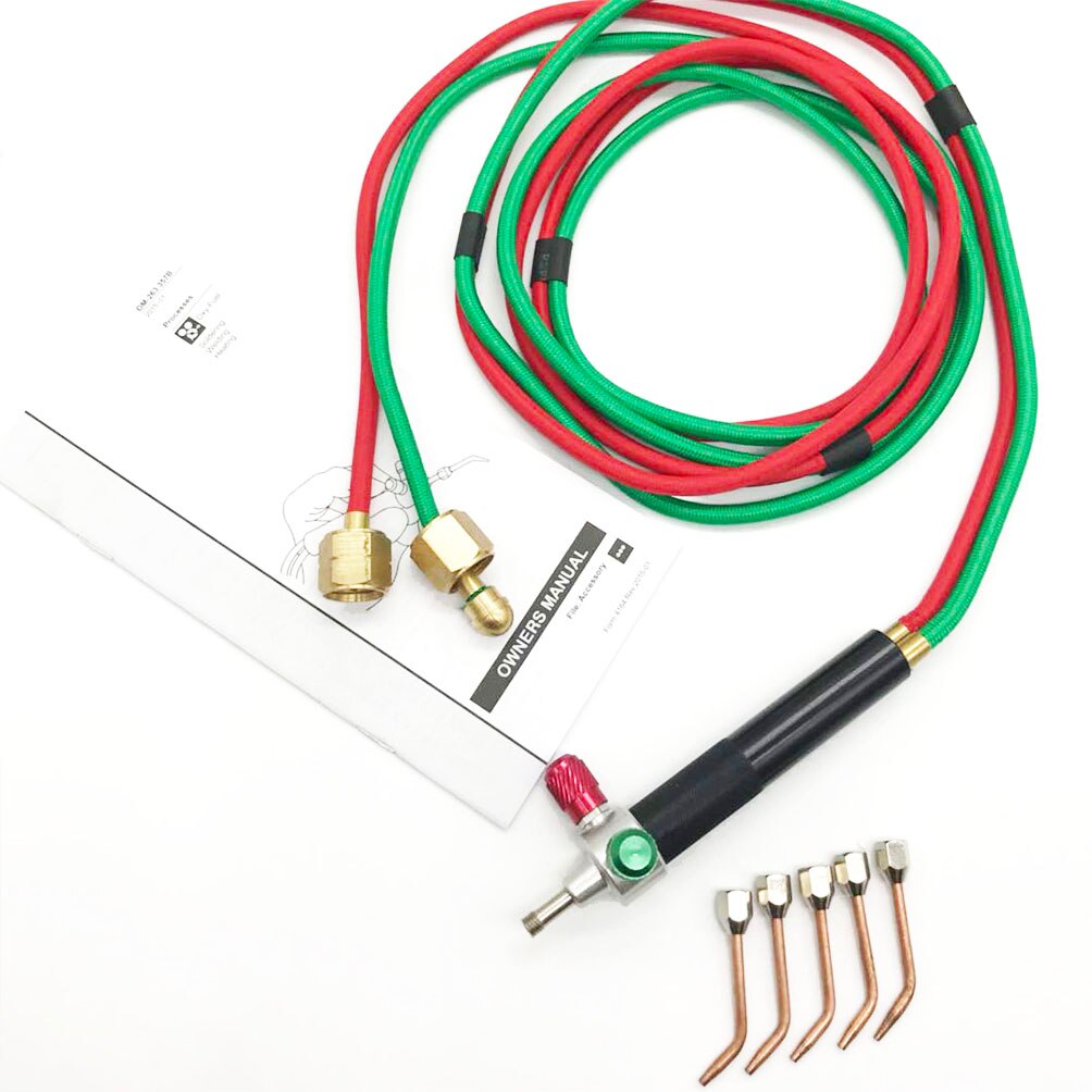 Mini Gas-Brander Gas Lastoorts Voor Zuurstof En Acetyleen Met 5 Tips Gebruikt In Sieraden Gereedschap