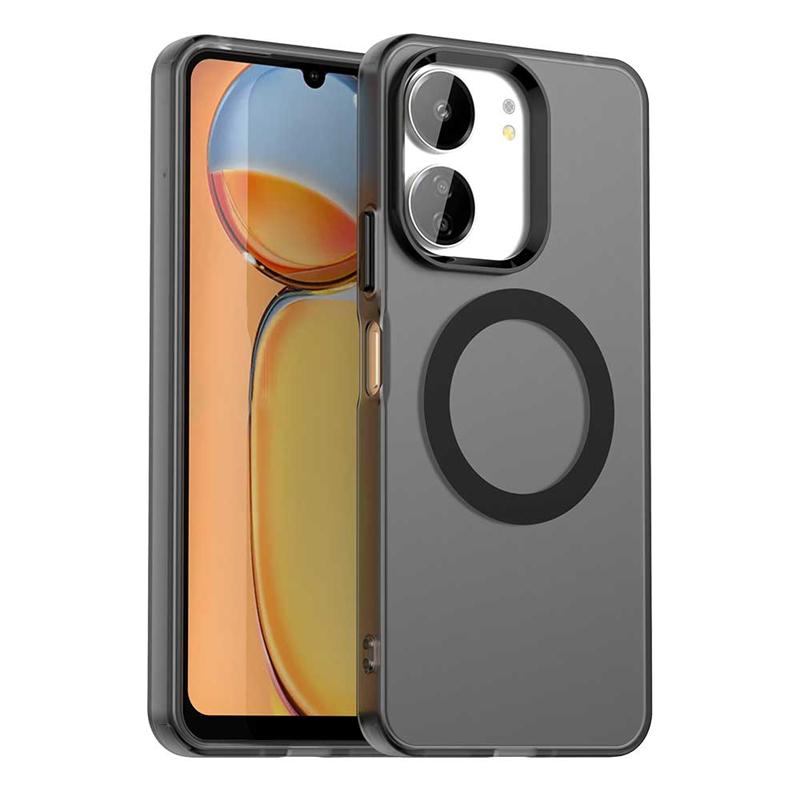 Carcasă transparentă pentru xiaomi redmi 13c, carcasă redmi 13c cu adsorbție magnetică, încărcare wireless, husă spate pentru redmi 13c, carcasă de 6.74 inch: Negru / Pentru oneplus 8 5g ( t-mobile)