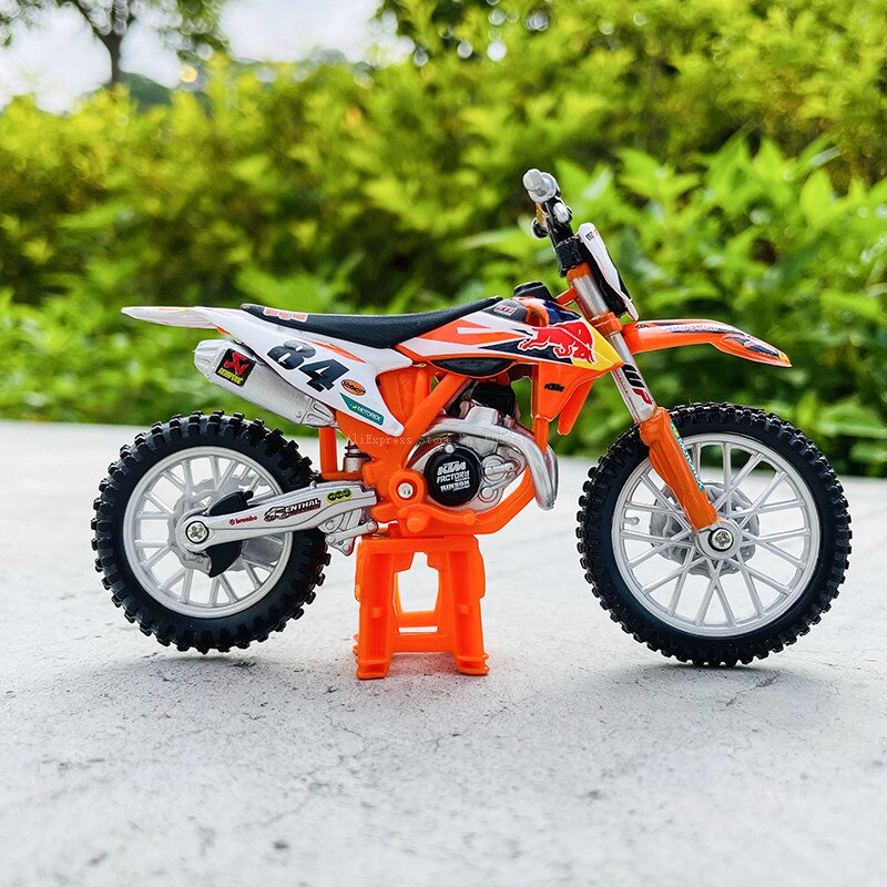 Bburago 1:18 KTM-450 SX-F Factory Edition Static Die Cast Vehicles Collectible Motorcycle Model Toys