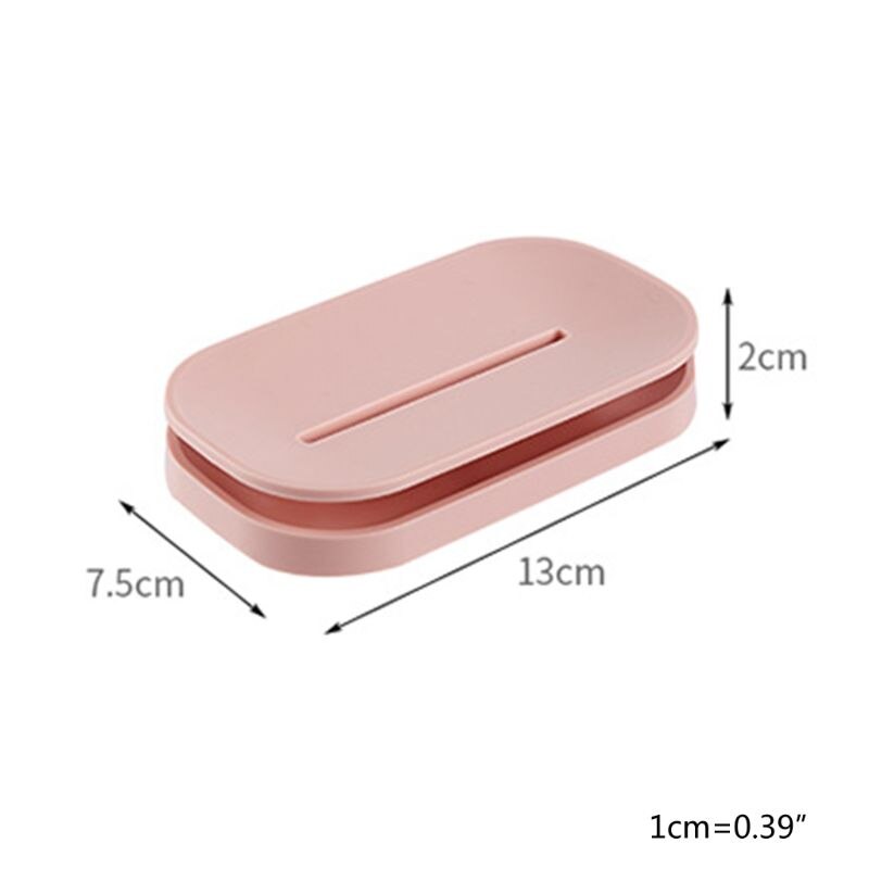 3 Stuks Zeepbakje Met Drainage Verwijderbare Container Voor Eenvoudige Reiniging Zeep Gerechten Houden Zeep Droog Voor Keuken Badkamer Douche kamer S