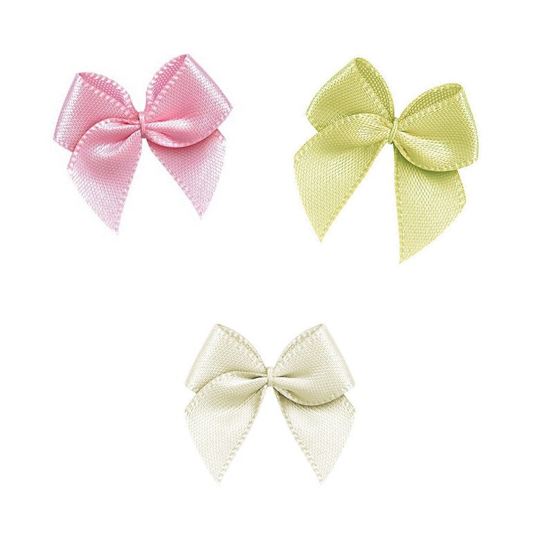 30 Uds. De cinta de raso de tamaño pequeño de 25mm ± 3mm, lazo, artesanía de flores, accesorios de hechos a mano, decoración para de boda