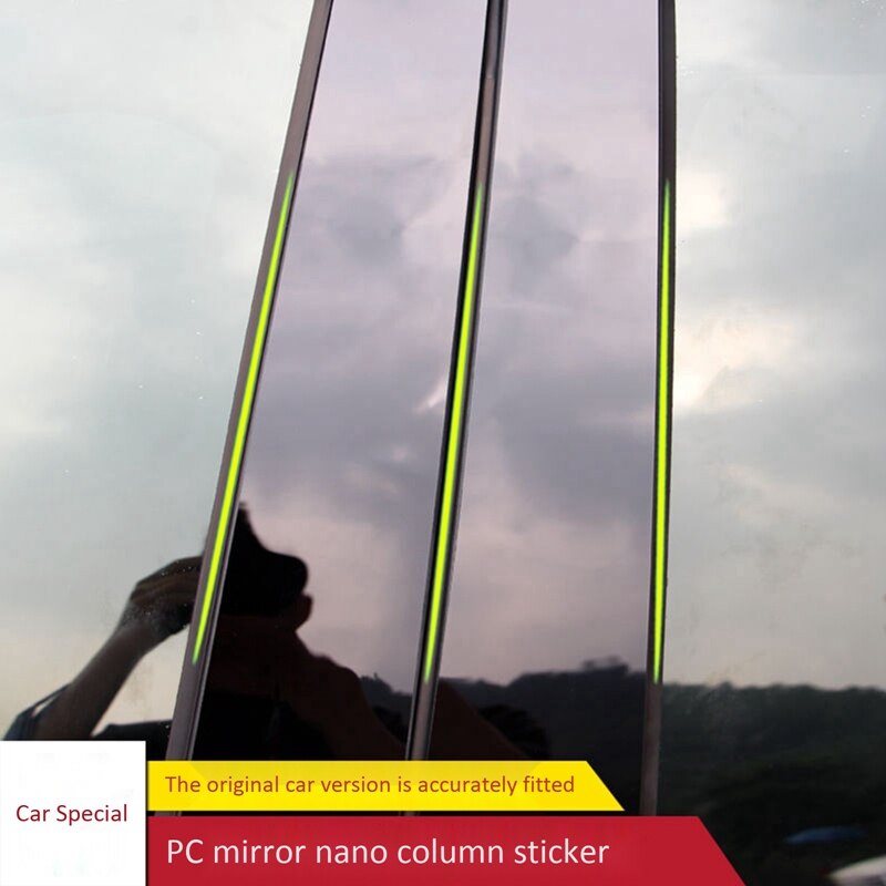 Car Window Center Pillar Window Pillar Sticker Trim for Toyota RAV4