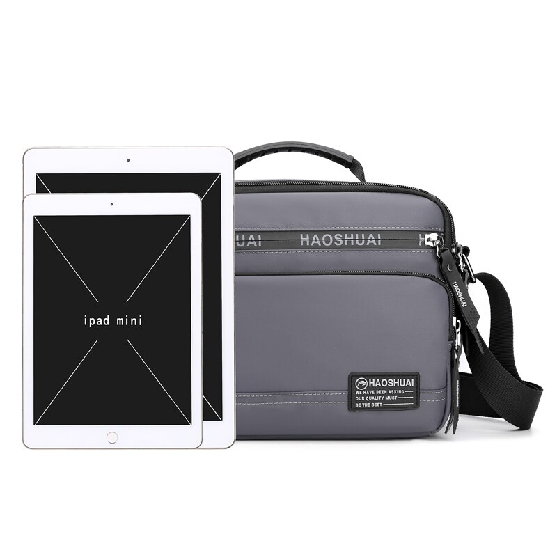 Men's Messenger Bag - Waterproof PU Leather Shoulder Bag - Business & Casual Style - Large Capacity