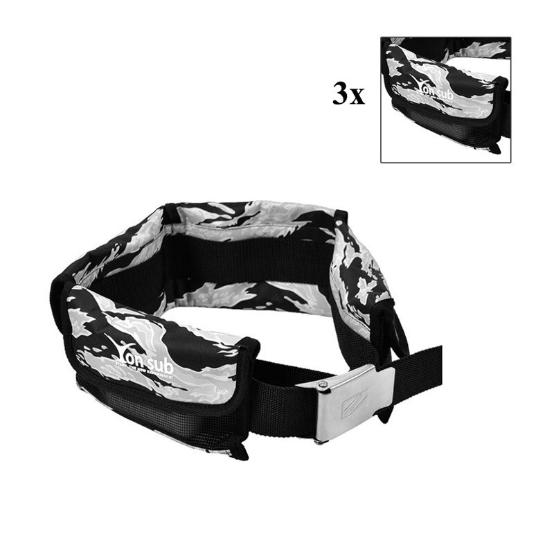 4/3 Pocket Scuba Verstelbare Duiken Gewicht Riem Met Roestvrij Stalen Gesp Water Sport Apparatuur: Grey camo-130cm