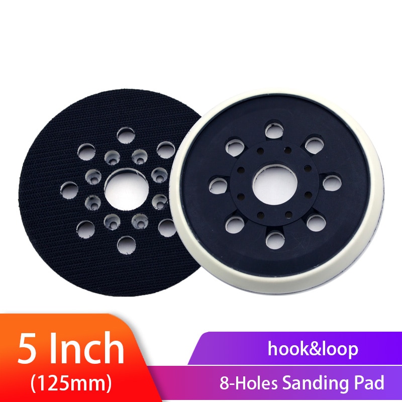5 inch 125 mm 8/17 Holes Backing Pad Hoop & Lo... – Grandado