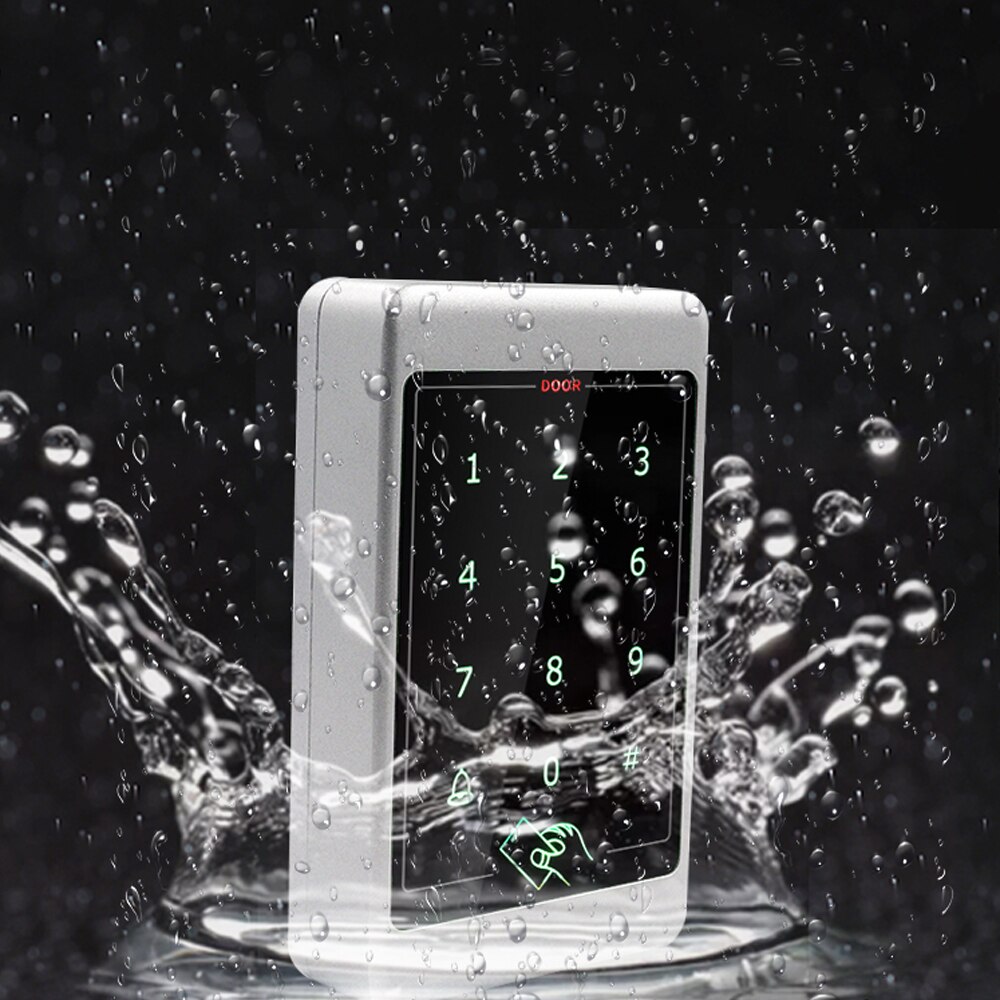 RFID Metal Access Control Keypad Waterproof touch keypad and metal case Outdoor Door Opener Electronic Lock System 4000 user
