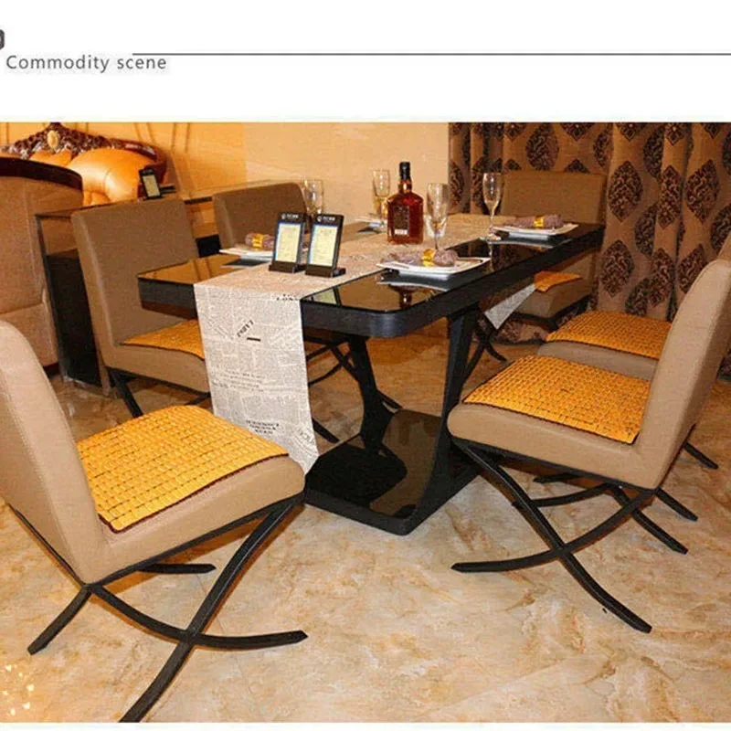 Cuscino del sedile Mahjong in bambù estivo, traspirante, antiscivolo, cuscino per sedia da pranzo, fresco, cuscino, per ufficio, tappetino per sedia per Computer