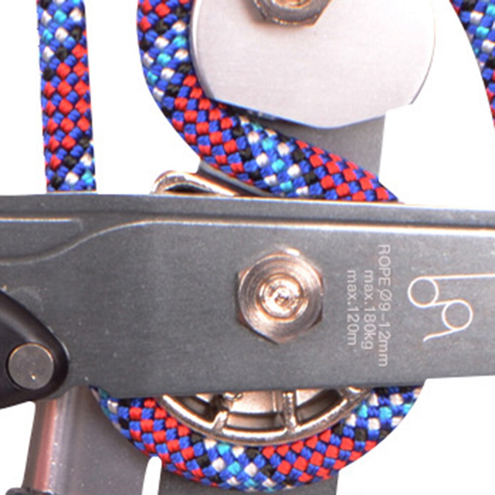 Outdoor Sport Rock Climbing Descent Device Handle-Control Downhill Descender Wall Cleaning Rappelling Brake Device