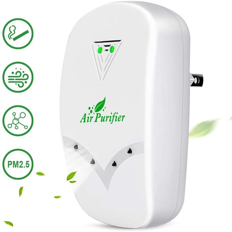 Plug in Air Purifier Mini Air Cleaner Air Ionizer for Odor Allergies Eliminator for Pets Cooking and Smoke Dust US Plug