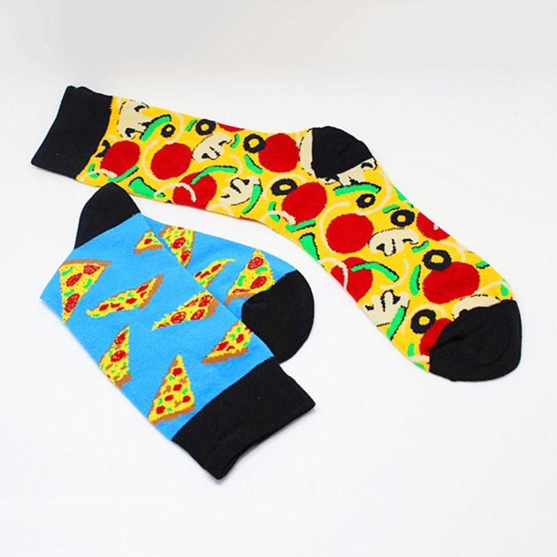 1 Paar Mannen Sokken Links En Rechts Voeten Verschillende Mode Mannelijke Sokken Skateboard Stijl Katoenen Sokken Trend In De Buis Grappige