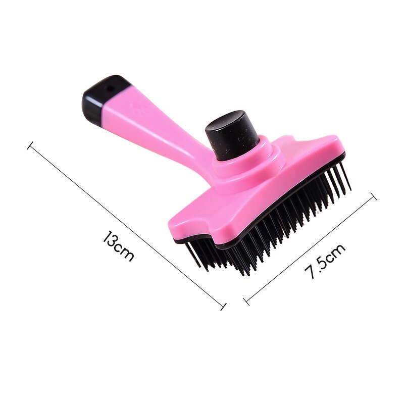 Kat Hond Zelfreinigende Borstel, Hond Haar Kam, Huisdier Removal Tools, Kat Pet Grooming Borstel, rustgevende Massage Borstels, Pet Suppies: Pink Brush