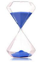 Grand 30 Minutes diamant sablier salon ameublement saint valentin sablier minuterie décoration ornements: blue / 30min