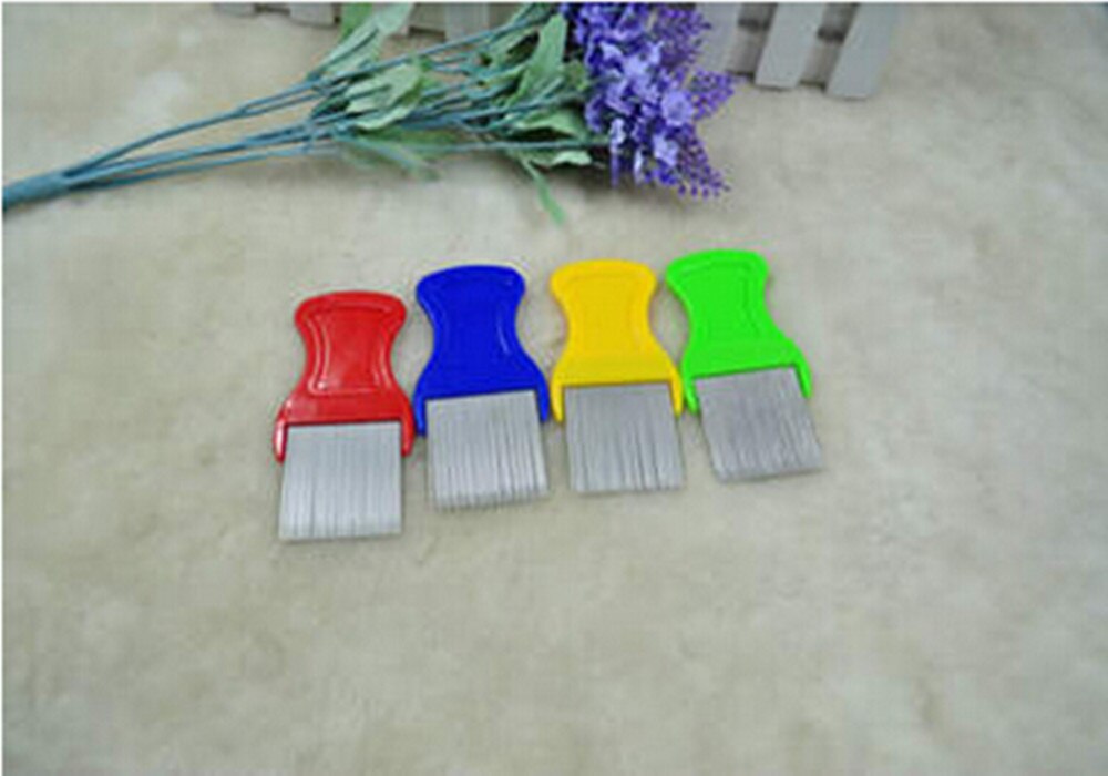 Newest Popular Lice Dirt Comb Steel Eggs Tooth Hair Brushes Remover Lice Dirt Dust Flea Portable Pet Flea Egg Pet Supplies