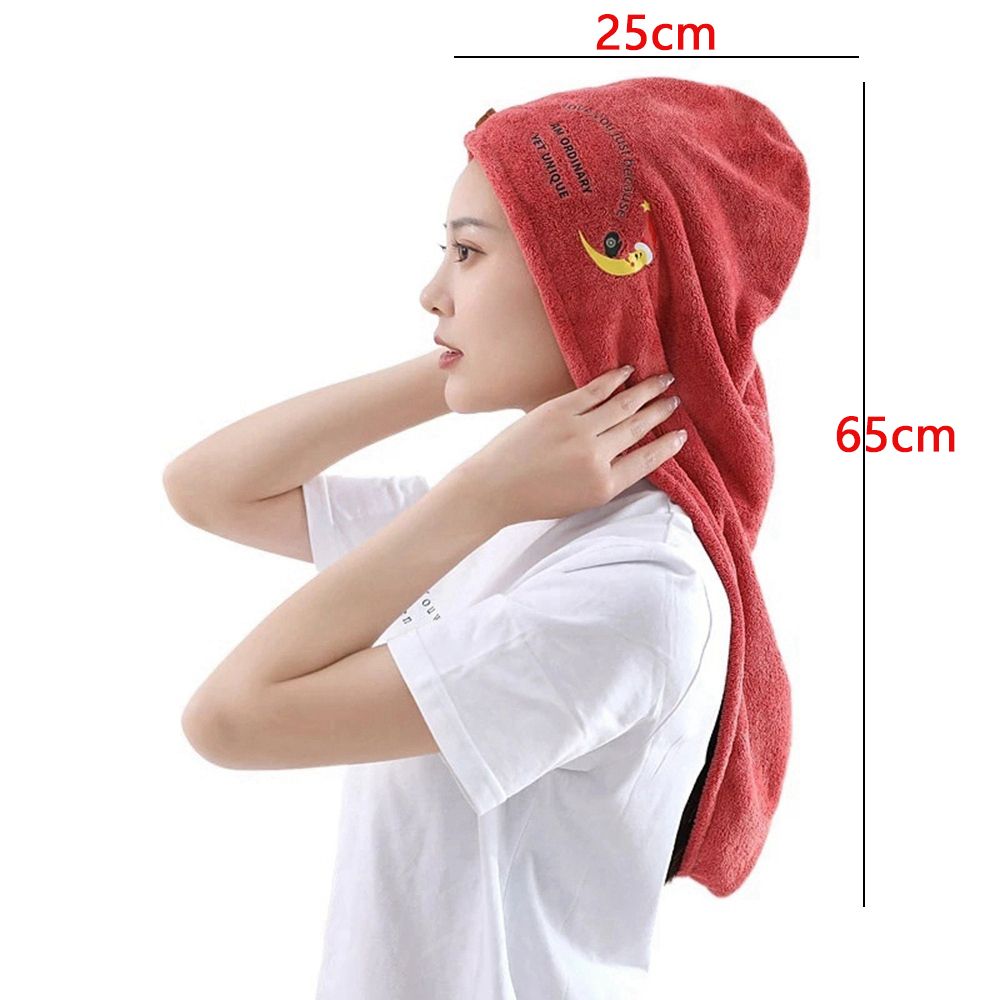 Toalla suave de microfibra para mujer y adultos, para el cabello Toalla de baño, toalla de rizo para el hogar, turbante para secar el cabello, 1 unidad