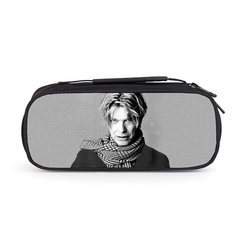 Rock Singer David Bowie Boys Girls Pencil Bag Students Multifunction Pencil Case School Supplies Sotrage Bags Kids Wallet: 013