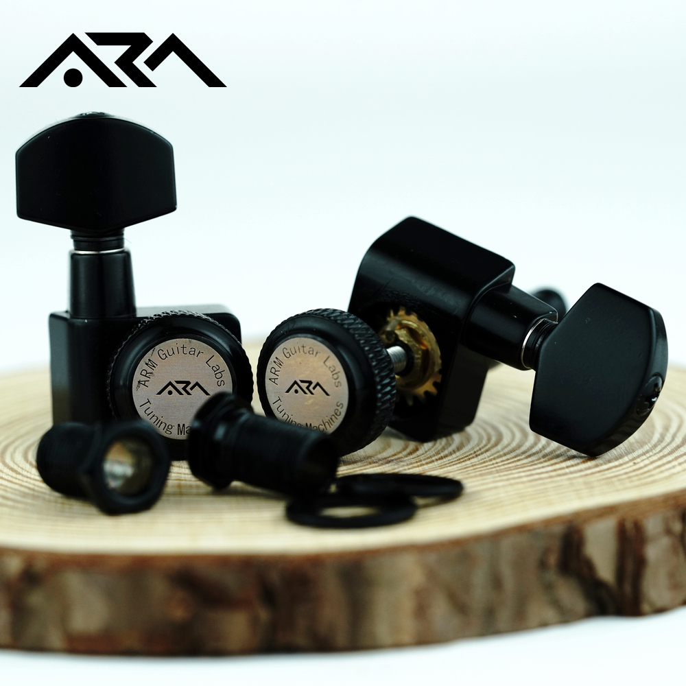 ARM Electric Guitar Metal Lock String Tuner Winder No Screws Needed ST TL SG LP Head Chromium Black Golden