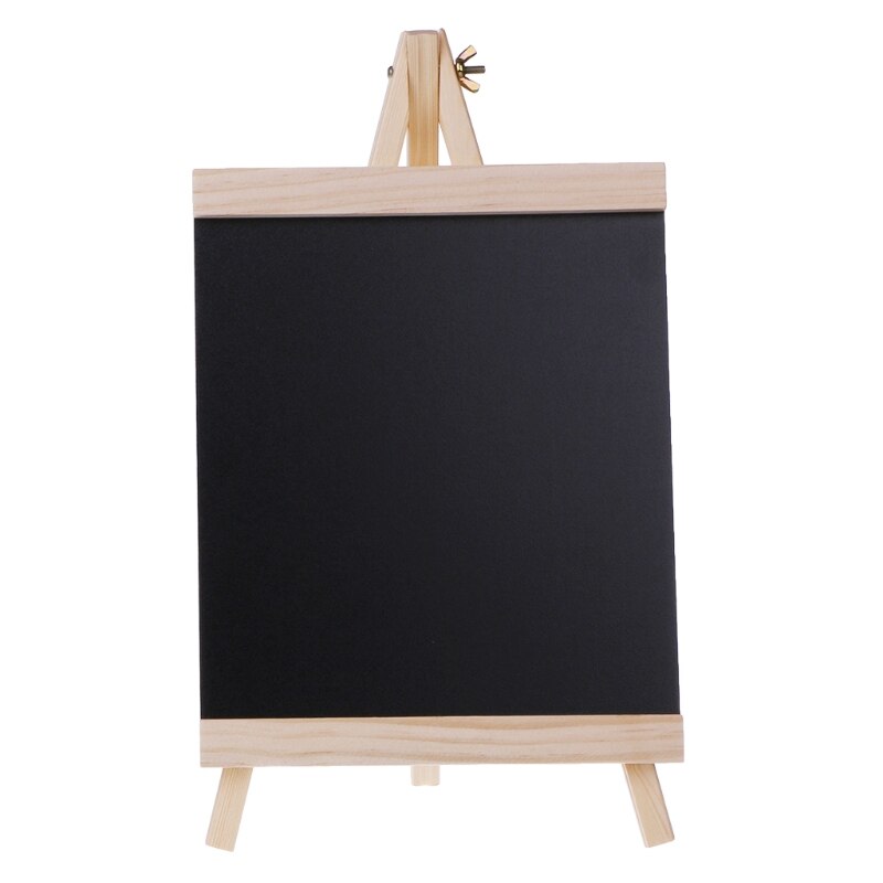 Desktop Message Board Blackboard Easel Chalkboard Kids Wood Writing Boards Collapsible School Supplies Size L
