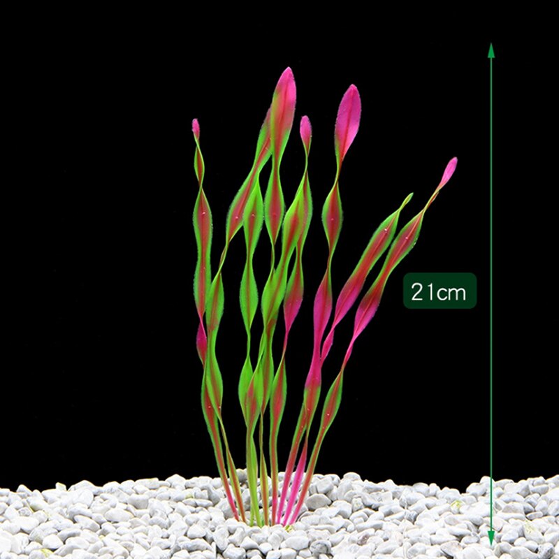 Plastic Aquarium Decorative Simulation Seaweed Environmental Protection Materials Aquarium Decorative Accessories: PK