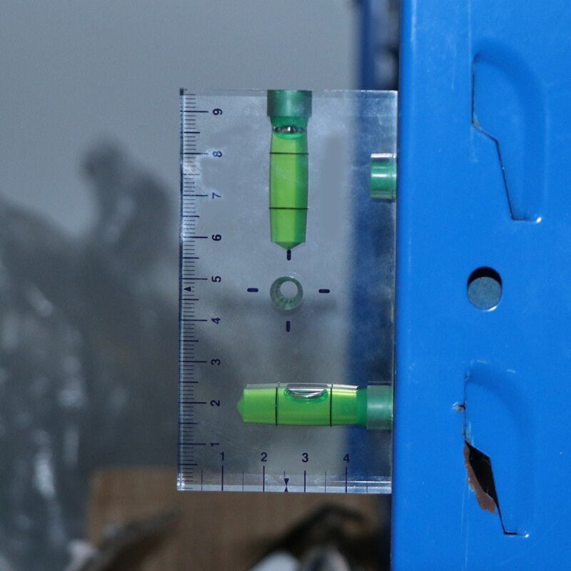 High Precision Transparent Two Direction Magnetic Level Bubble Mini Spirit Level Indicating Instrument