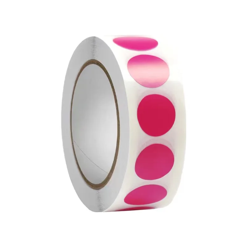 Round Blank Handmade Sticker Roll Dot Stickers Scrapbooking Self-adhesive Color Labels for Marking Classification: green