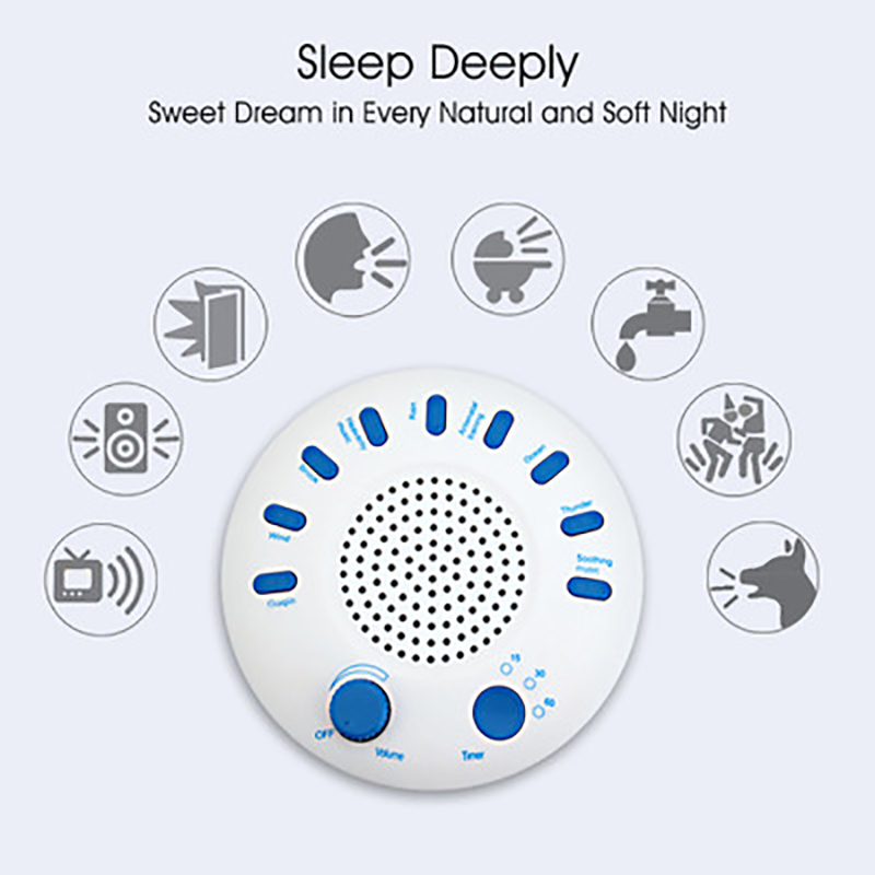 Baby Sleep Sound Machine Witte Ruis Muziek Slaap Machine In Slaap Vallen Makkelijker Multifunctionele Night Elektronische Draagbare Apparaat