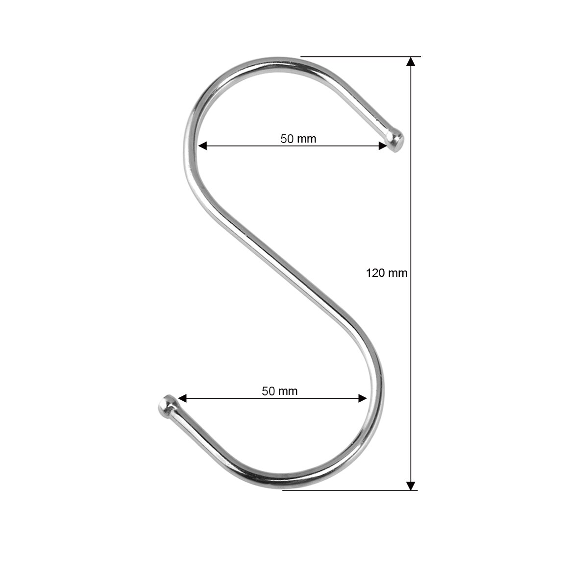 10Pcs S Vormige Zilveren Haken Rvs Hangers Haken Pothook