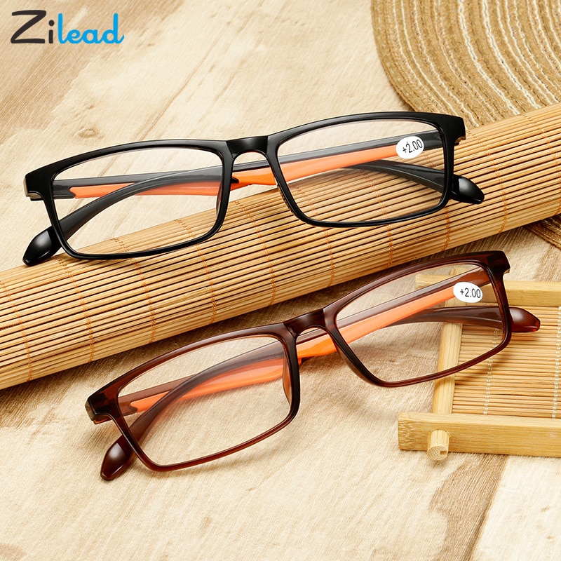 Zilead, gafas de lectura a la para hombres y mujeres, Material de resina ultraligero de dureza TR90 para mujer, gafas de lectura para presbicia masculina
