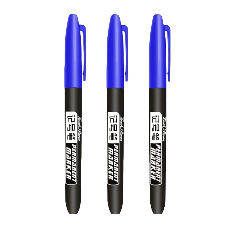 1,5 mm permanenter Farbmarkierungsstift, Zeichenmarker, auf Ölbasis, wasserfest, schwarze Tinte, Skizzenstifte, Schreibwaren, Kunst, Schulbedarf: Licht Grau